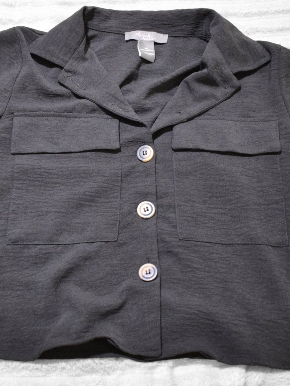Olivia & Martin Cropped Office Top Medium